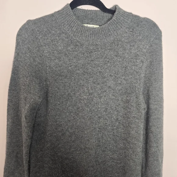 Madewell Cashmere Midi Sweater-Dress Grey - Picture 4 of 5